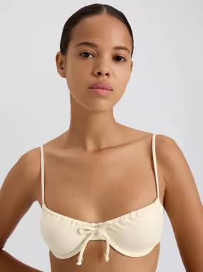 The Lolita Bikini Top in Ecru