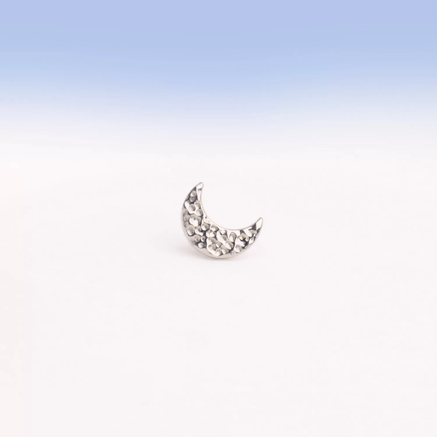 Titanium Moon Stud