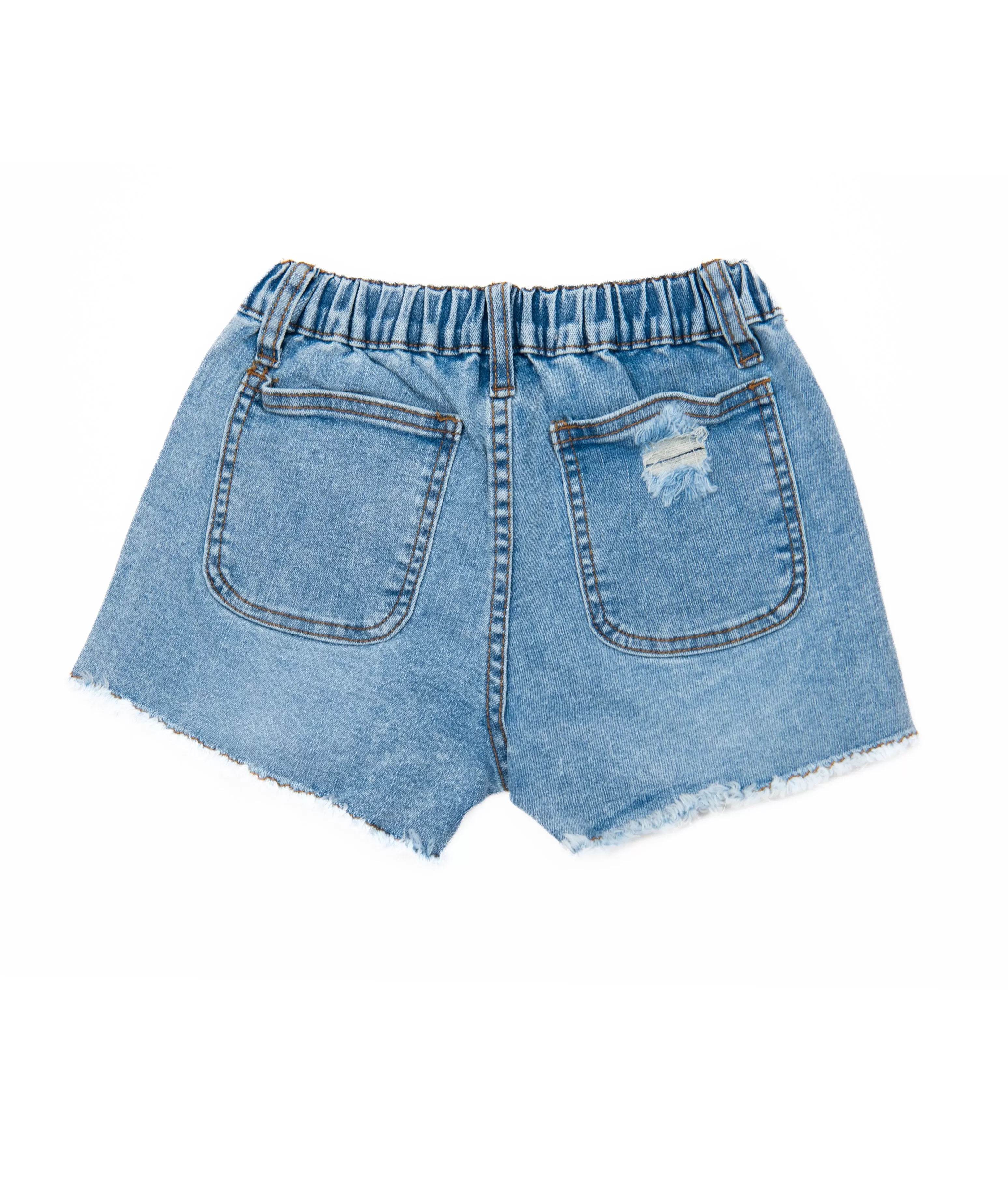 Vintage Havana Girls Exposed Button Denim Shorts