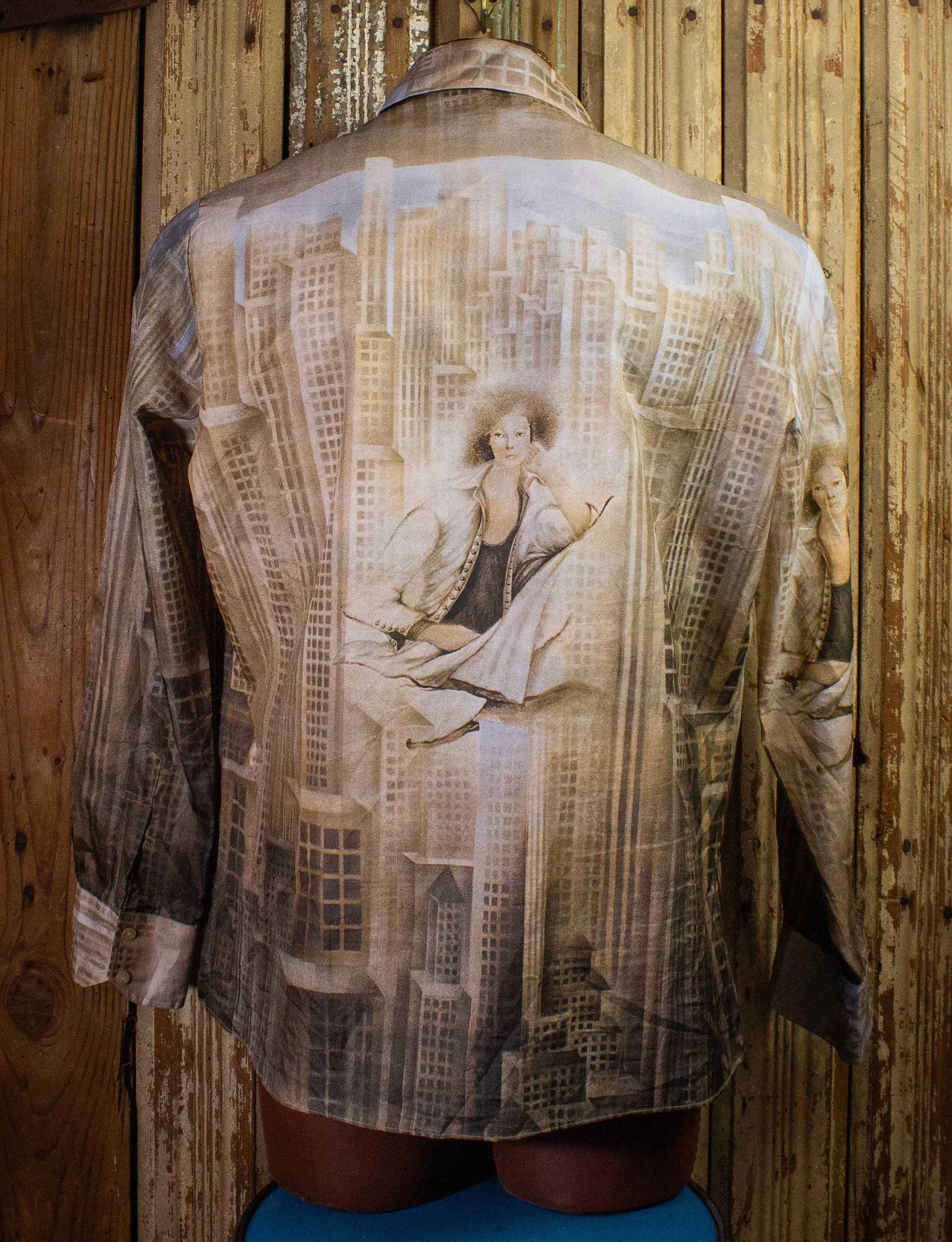 Vintage Kennington Button Up Shirt 70s Beige XL