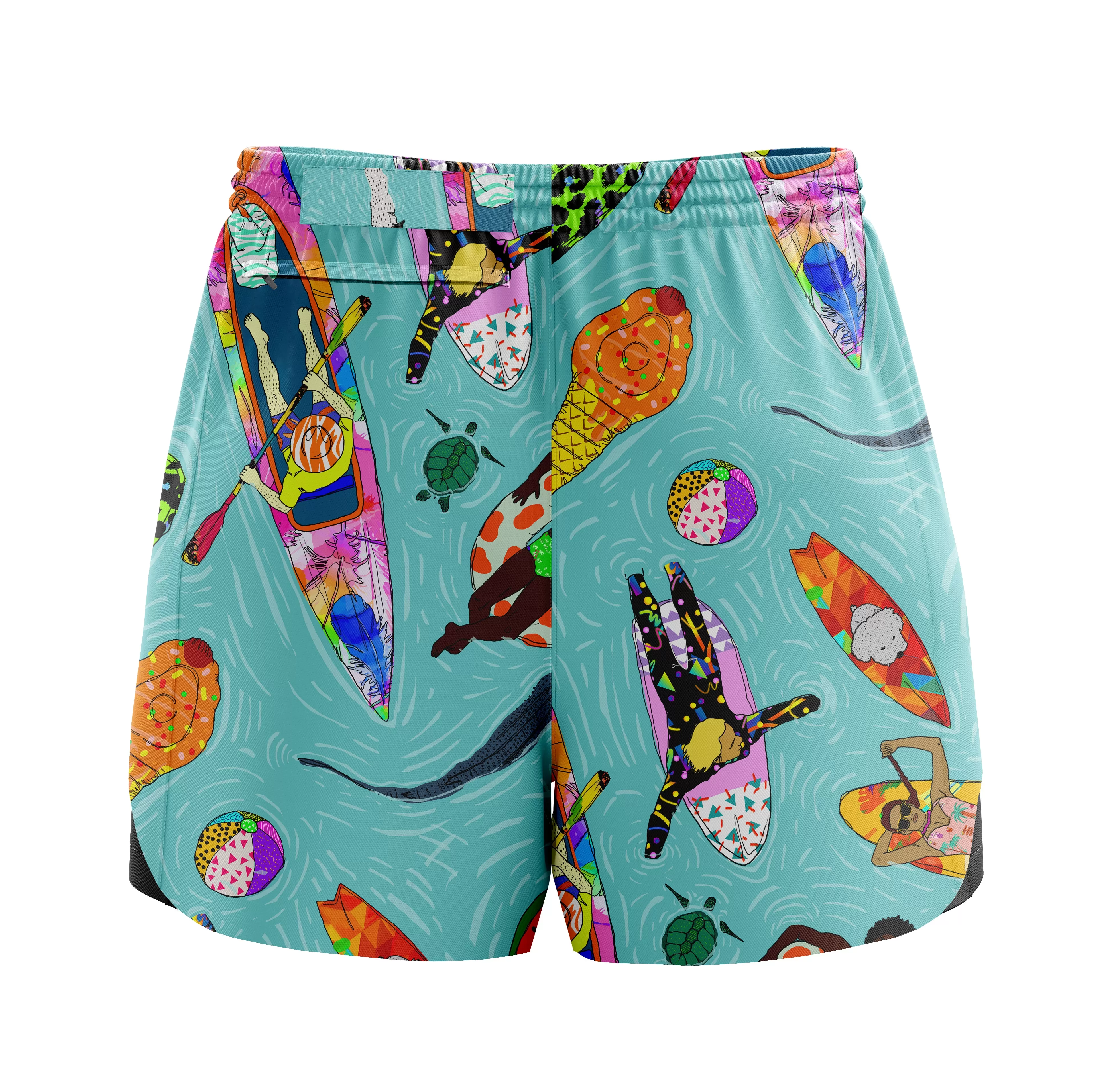 ''WhatSUP'' aqua classic shorts